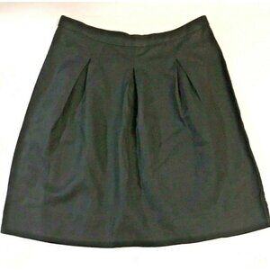 NWT Linen Blend Ricki's Women Skirt Black Pleats Back Zipper Above Knee Size 2